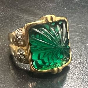 Vintage reproduction electroplated size 6 ring